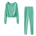 thumbnail image 1 of Babysbule Womens Fall Plus Top Sets s Women Color Hooded Sweatshirt and pant Tracksuit Sport Suit, 1 of 3