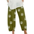 thumbnail image 1 of Babysbule Womens Fall Plus Top Sets Outfit Women's Casual Homewear Long-Sleeve Tops Trousers Turndown Collar Night Pajamas Suits, 1 of 5