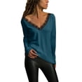 thumbnail image 1 of Babysbule Womens Long Sleeve Tops Women Fashion Loose Long Sleeve Casual T-Shirt Blouse Tops, 1 of 7