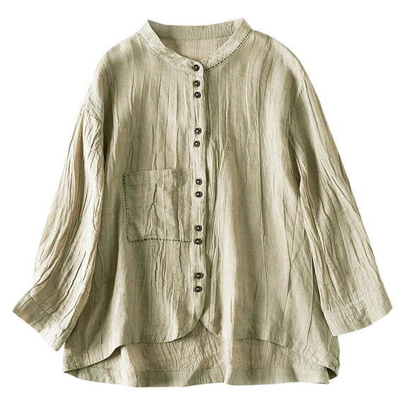 Babysbule Womens Long Sleeve Tops Women's Fashionable Round Neck Shirt Loose
