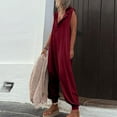 thumbnail image 1 of Babysbule Womens Overalls Pants Sets Womens Fashion Summer Solid Casual Sleeveless Suspender Long Jumpsuit, 1 of 7