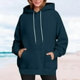 thumbnail image 1 of Babysbule Womens Oversized Sweatshirts Fashion Hoodies Long Sleeve Hooded Shirts Pullover Fall Outfits with Pocket, 1 of 8