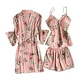 thumbnail image 1 of Babysbule Womens Pajamas Sets Wireless Rimless Pajamas Lace Nightdress Silk Underwear Women Sleepwear Sleepwear Soft, 1 of 5