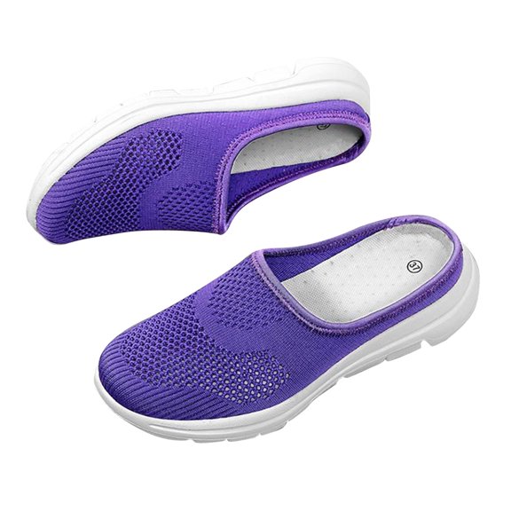 Babysbule Womens Shoes Half-trawl Surface Breathable Women's Sandals Casual Lazy Slippers Hollow Walking Shoes