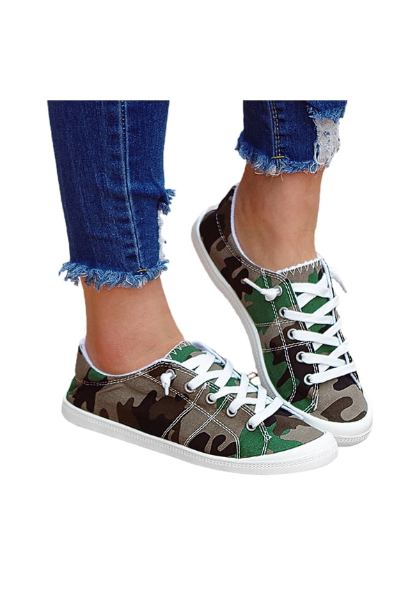 Womens Shoes Fashion Low-cut Canvas Shoes One-foot Lazy Korean Version Student Casual Flat Shoes