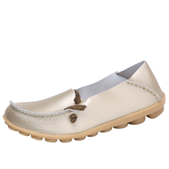 Babysbule Womens Shoes Women Round Head Casual Flat Shoes Loafers Soft Bottom Casual Single Peas Shoes