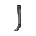 thumbnail image 1 of Babysbule Womens Shoes Women's Club Diamond High Heel Over Knee Stage Full Diamond Stockings Mesh Stockings Boots, 1 of 8