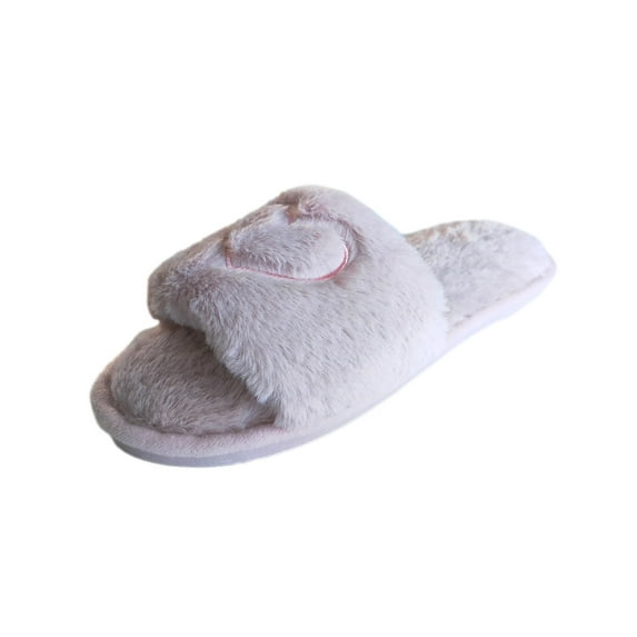 Babysbule Womens Shoes Clearance, Women's Shoes Cotton Slippers Home Warm Plush Love Soft Bottom Non-slip Slippers