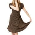 thumbnail image 1 of Babysbule Womens Tank Tops Ladies Multifunctional Maternity Wear Nursing Clothes Polka Dots Round Neck Short Sleeve Dress, 1 of 5