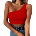 thumbnail image 1 of Babysbule Womens Tank Tops Women Fashion Solid Color Sleeveless Cold Shoulder Casual Tank Blouse Tops, 1 of 4