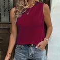 thumbnail image 1 of Babysbule Womens Tank Tops Women Fashion Summer Sexy Sleeveless Solid Color Light Loose Ventilation T-Shirt, 1 of 8