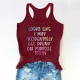 thumbnail image 1 of Babysbule Womens Tank Tops Women's Drinking Tank Tops Adult Girls Summer Beach Funny Graphic Racerback Tanks Vest Sayings Blouse, 1 of 5