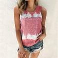 thumbnail image 1 of Babysbule Womens Tank Tops Women's Fashion Printed Sleeveless Vest T-shirt Blouse Round Neck Casual Tops, 1 of 4