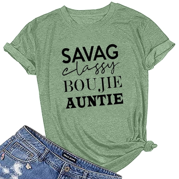 Babysbule Womens Tops Women Cat Letter Printing Short Sleeve Shirt Casual Tops Blouse