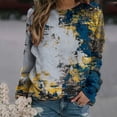 thumbnail image 1 of Babysbule Womens Tops Fashion Women's Casual Print Sweatshirts Thermal Crewneck Long Sleeve T-Shirts Loos, 1 of 6