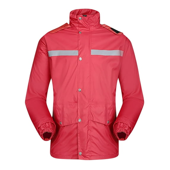 Babysbule Womens Tops Sets Blouse Women And Man Casual Long Sleeve Windbreaker Reflective Duty Raincoat Fall Saving