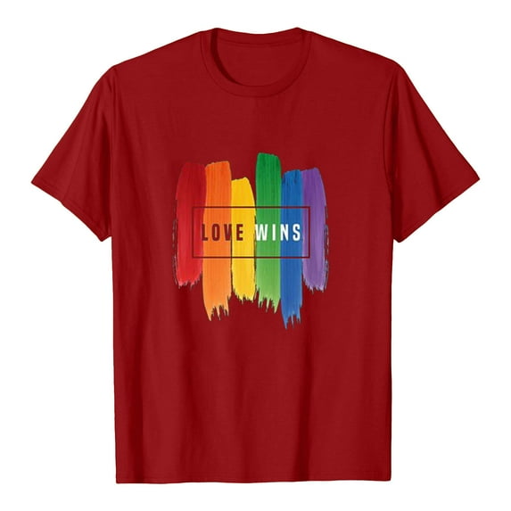 Babysbule Womens Tops Women's Casual Colourful Print Pullover Short Sleeve T-Shirt Tops Shirt