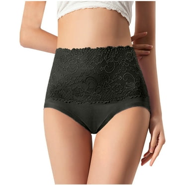 Babysbule Womens Underwear 4PC Women Lace High Waisted Body Shaper Shorts Shapewear Tummy Control Panties