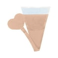 thumbnail image 1 of Babysbule Womens Underwear Women Ribbon Mesh Thong Pants Transparent Invisible Heart Shaped Panty, 1 of 3