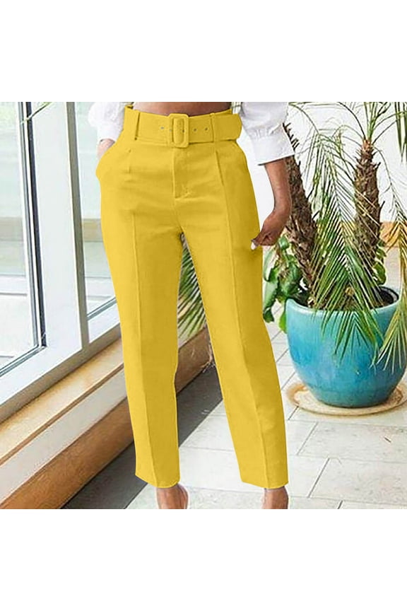Womens Work Cargo Pants Women Sack Drawstring Fold Floor Straight Leg Wide Leg Pants