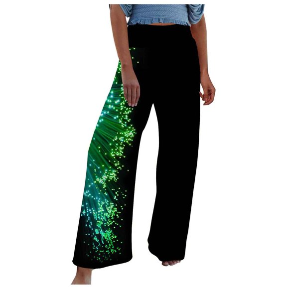 Babysbule Yoga Pants for Women Plus Size Women's Comfortable Printed High Waist Leisure Pants Sweatpants Yoga Pants