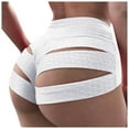thumbnail image 1 of Babysbule Yoga Pants for Women Plus Size Women's Buttocks High Waist Solid Color Bandage Sweatpants Yoga Shorts Pants, 1 of 6