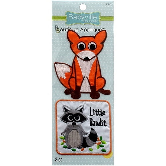 Babyville Boutique Appliques 2/Pkg-Forest Friends, Pk 2, Babyville