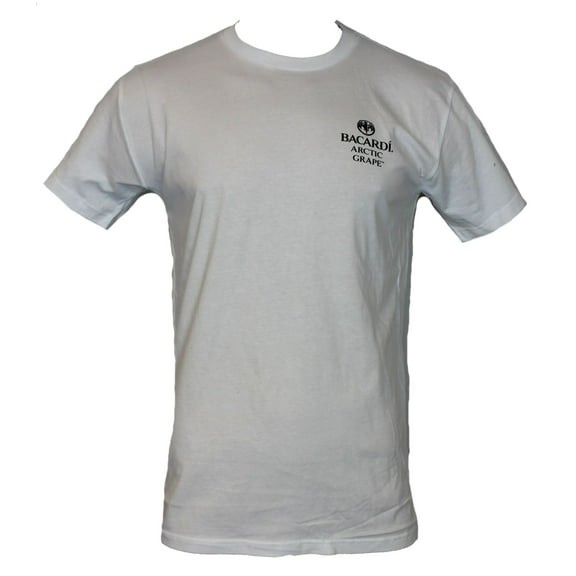 Bacardi Rum Mens T-Shirt - Artic Grape Flavored Rum Logo