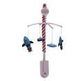 thumbnail image 1 of Bacati - Airspace Aqua/Red/Orange/Green/Navy Musical Baby Crib Mobile, 1 of 8