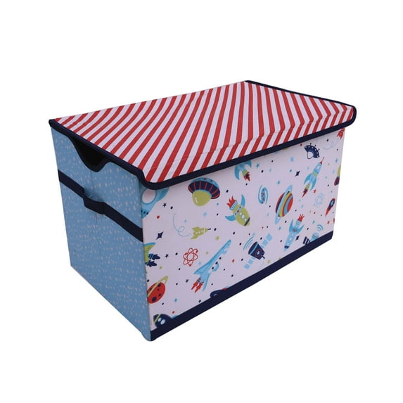 Bacati - Airspace, Boys Nursery Kids Storage. Aqua/Red/Orange/Green/Navy