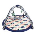 thumbnail image 1 of Bacati - Aztec Girls Activity Gym & Playmat, Coral/Mint/Navy with Owls/TeePee Toys, 1 of 6