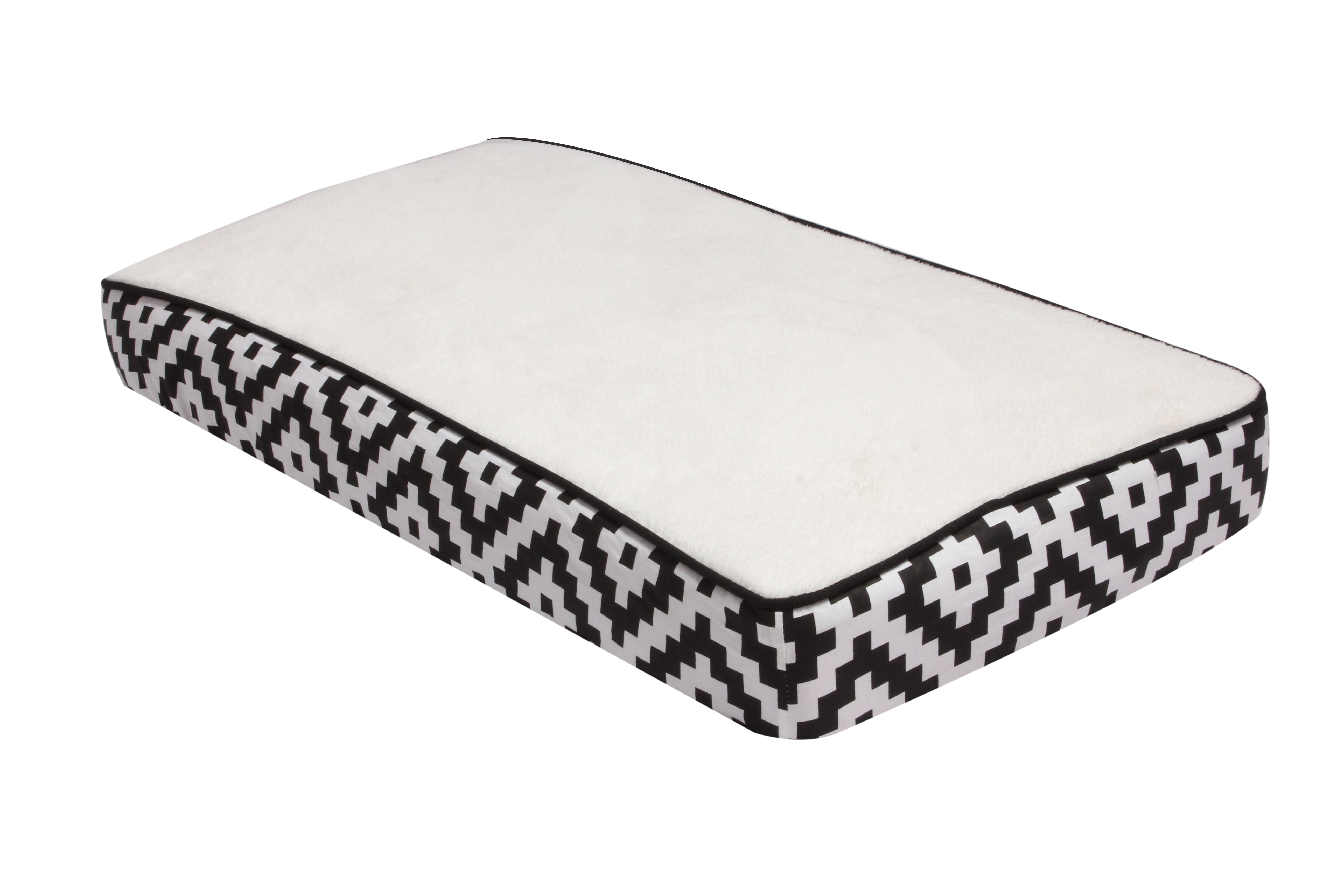 Bacati - Aztec Love Black Neutral Quilted Changing Pad Cover