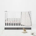 thumbnail image 1 of Bacati Baseball 3-Piece Crib Bedding Set Red/Grey Cotton Muslin Standard Crib, 1 of 6