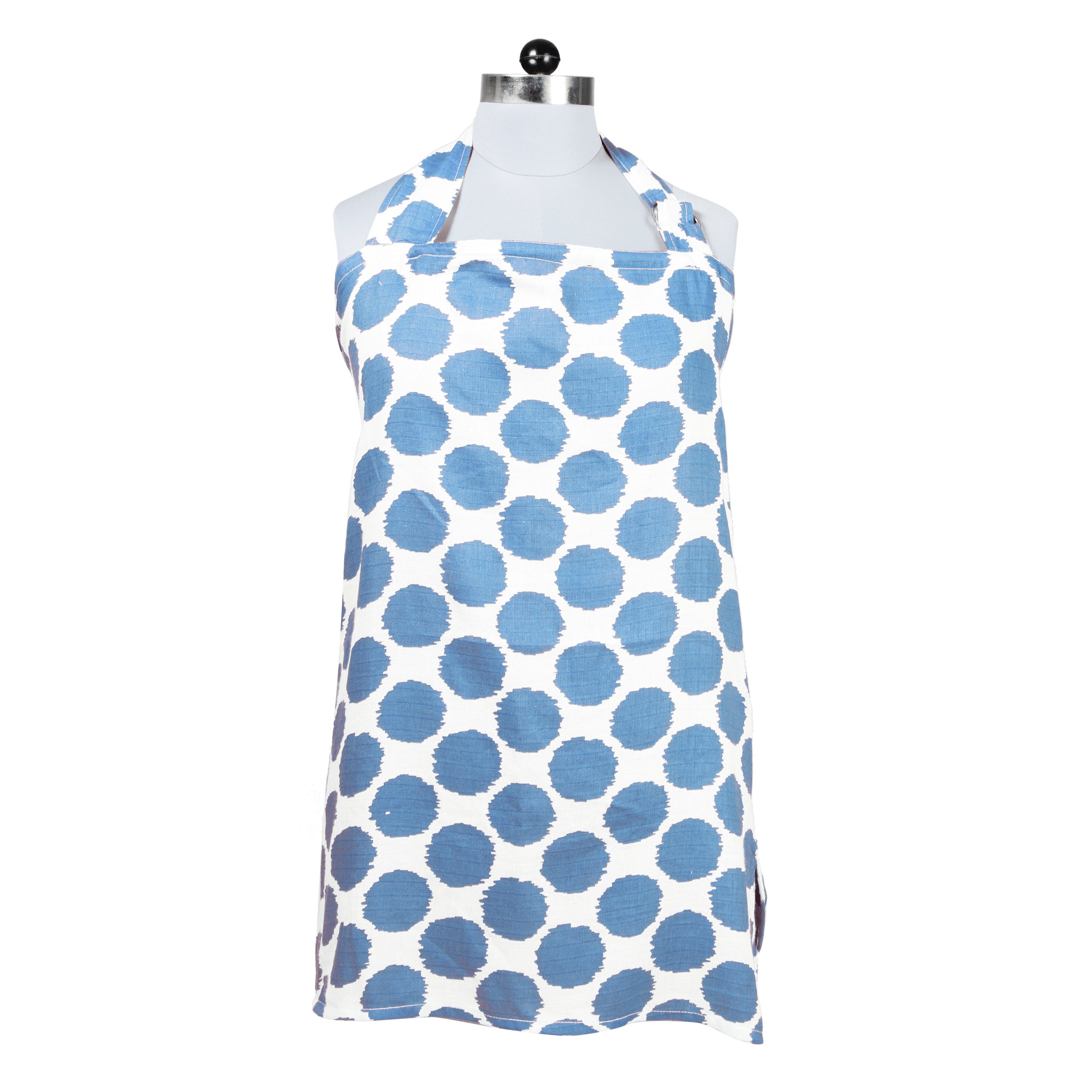 Bacati - Blue Dots Muslin Privacy Nursing Cover