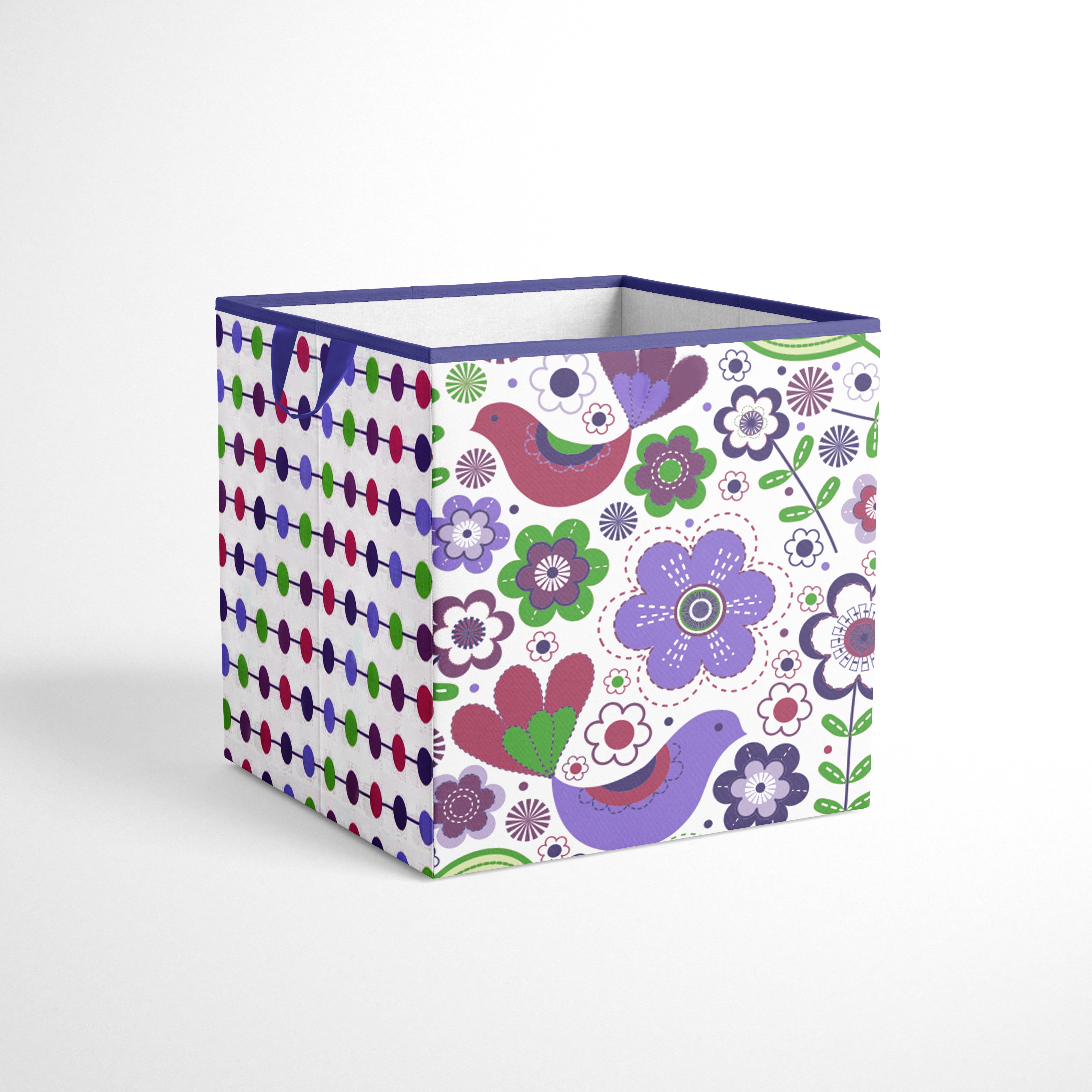 Small Lilac Dot Storage Basket