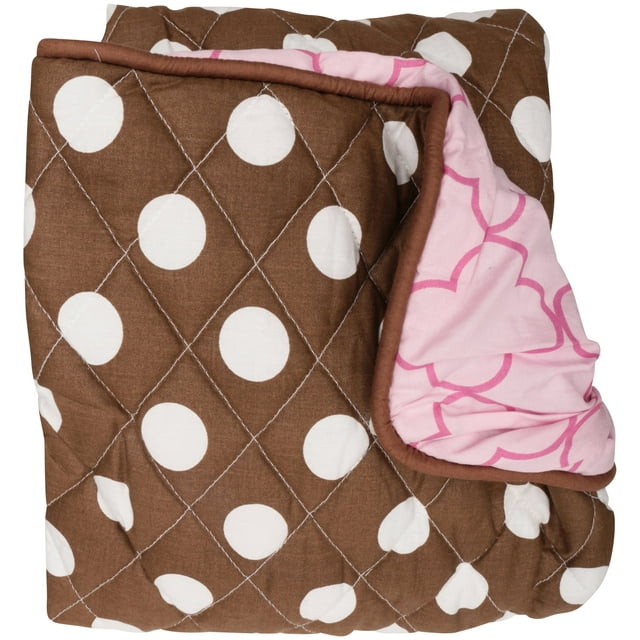 Bacati Butterflies Pink/Chocolate Changing Pad Cover