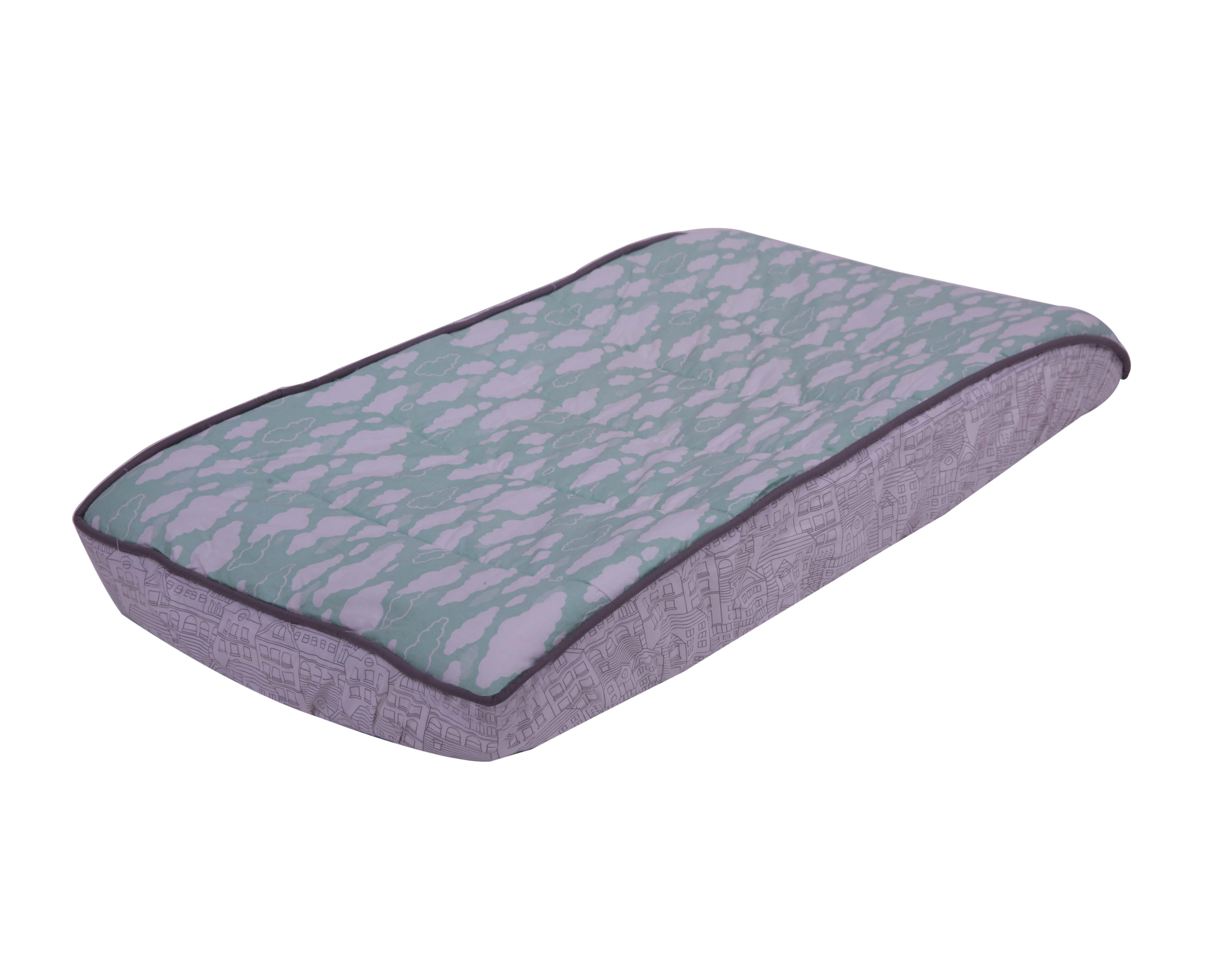 Bacati - Clouds in the City Mint/ Bacati - Clouds Quilted Changing Pad Cover