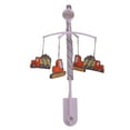 thumbnail image 1 of Bacati - Construction Yellow/Orange/Grey/Blue Musical Baby Crib Mobile, 1 of 8