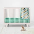 thumbnail image 1 of Bacati - Elephants Mint/Yellow/Grey Mini Crib Bedding Set, 1 of 11