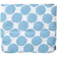 thumbnail image 1 of Bacati Grey Zigzag Blue Dots Changing Pad Cover, 1 of 2