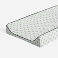 thumbnail image 1 of Bacati - Hearts Gray Quilted Muslin Changing Pad Cover, 1 of 8