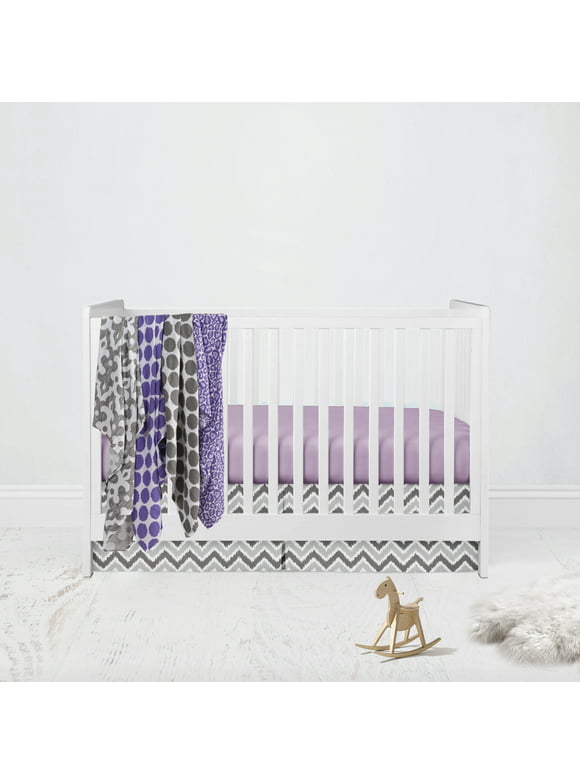 Bacati - Ikat 100% Cotton Muslin Swaddling Blankets Set of 4, Available in Multiple Patterns and Colors