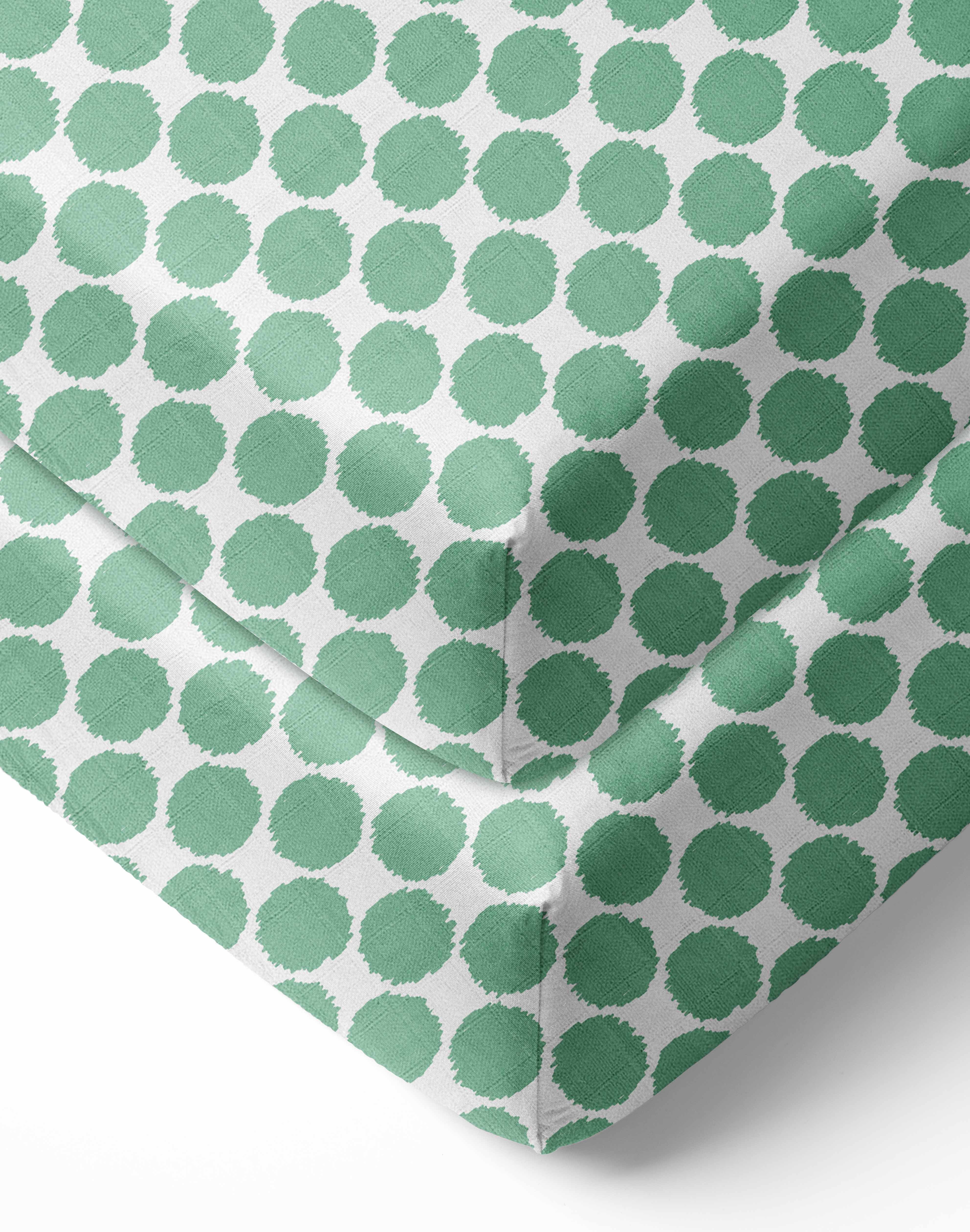 Bacati - Ikat Dots Crib/Toddler Bed Fitted Sheets 100% Cotton Muslin 2 Pack, Available in Multiple Colors