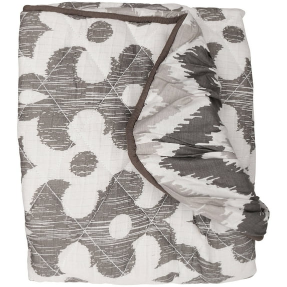 Bacati Ikat ZigZag Grey Changing Pad Cover