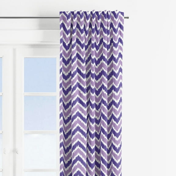 Bacati MixNMatch Grey Zigzag Curtain Panel