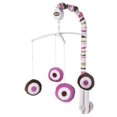 thumbnail image 1 of Bacati - Mod Dots/Stripes Pink/Beige/Fuchsia/Chocolate Musical Baby Crib Mobile, 1 of 6