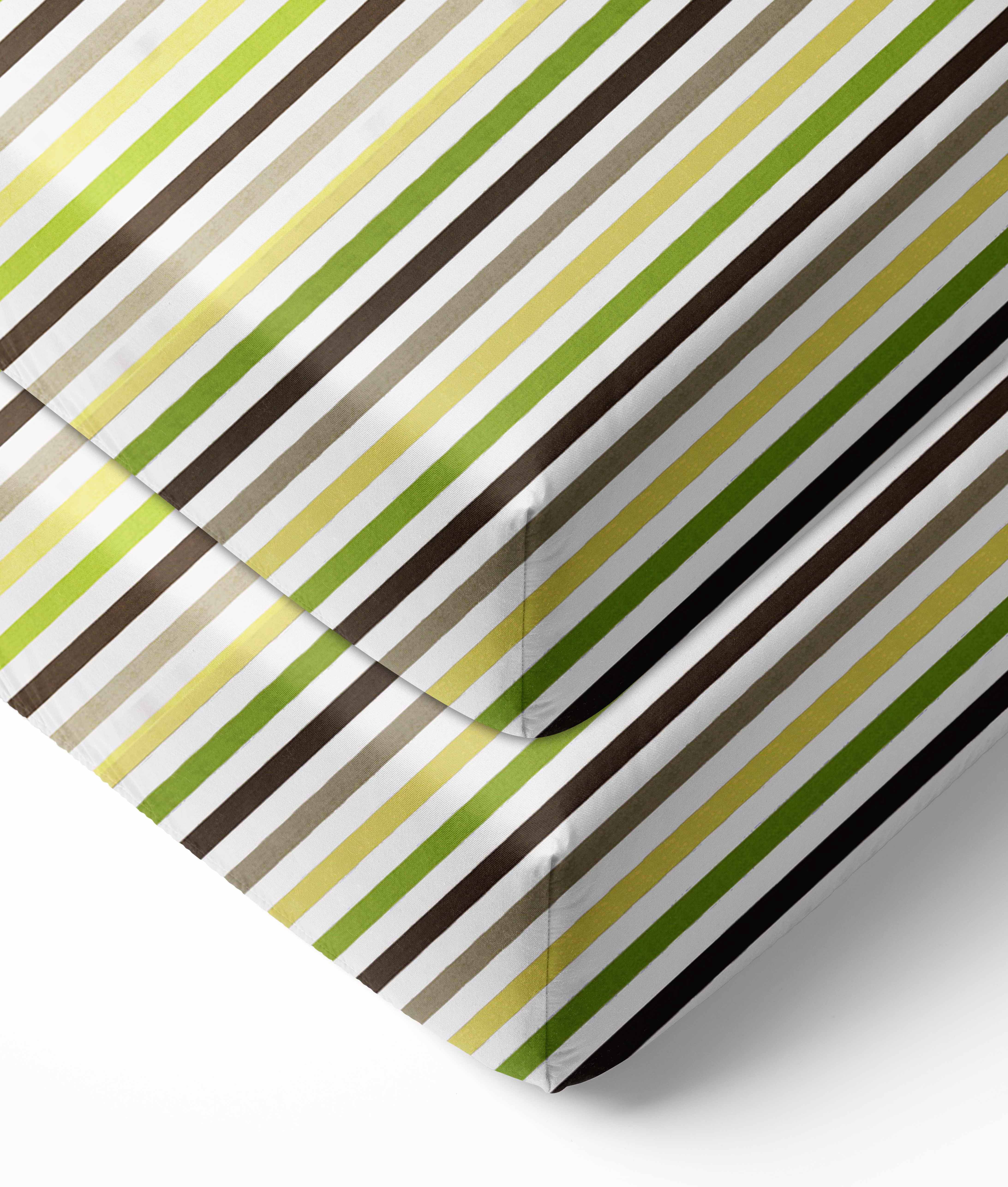 Bacati Mod Dots and Stripes Fitted Crib Sheets (Set of 2)