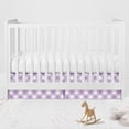 thumbnail image 1 of Bacati - Multiple Options of Crib Skirt, Watercolor Purple Gray, 1 of 6