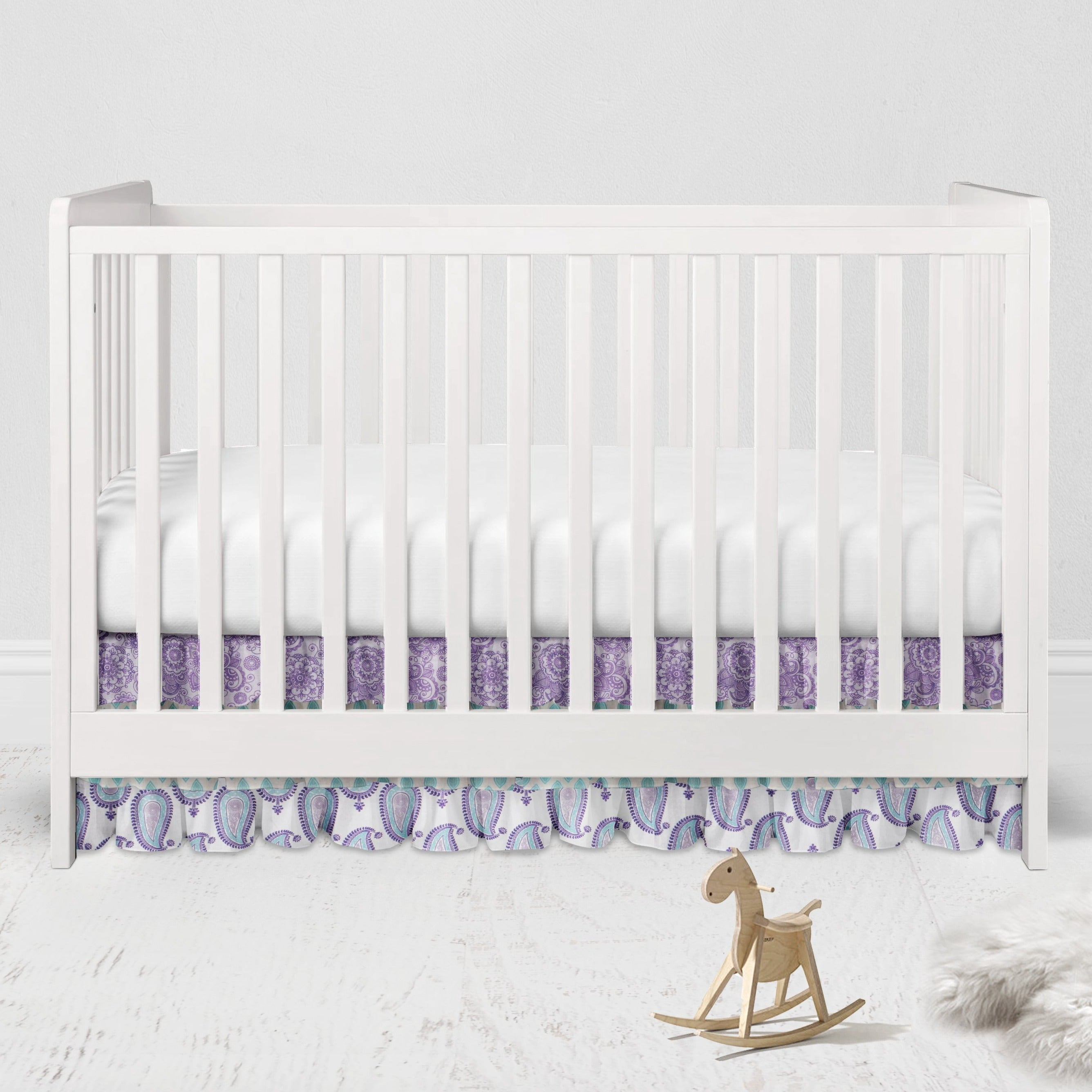 Bacati - Multiple Options of Crib or Toddler Bed Skirt or Dust Ruffle