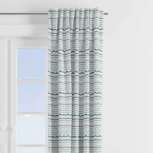 Bacati - Noah Tribal Curtain Panel 42 x 84 inches 100% Cotton Percale ...